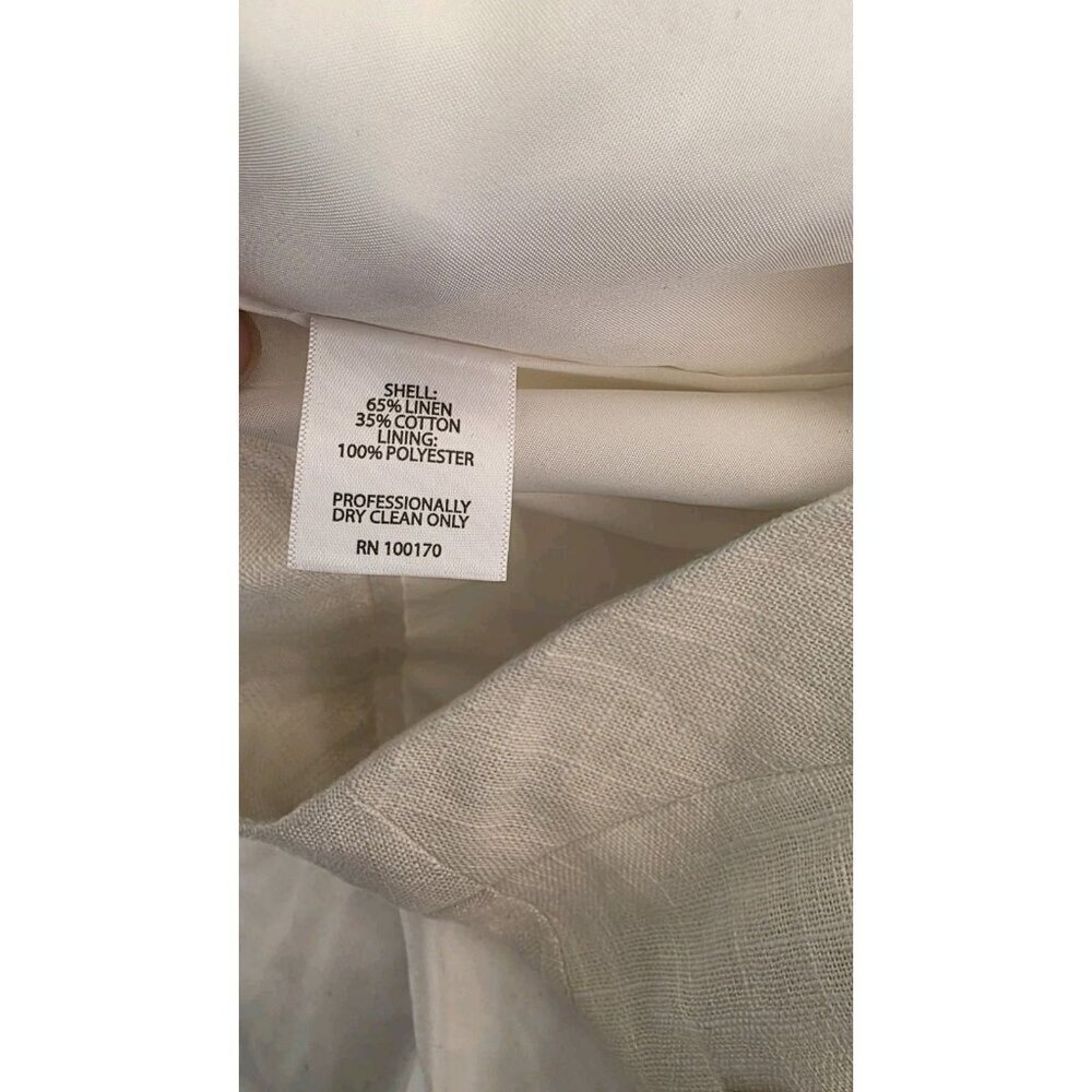 Alice Collection Shorts Linen Blend Scalloped Pockets Angelcore Fairycore NWT - Picture 4 of 10